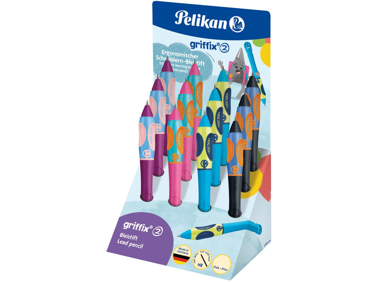 PELIKAN Display Crayon Griffix 605496 4 Farben 12 Stk. (4012700605498)