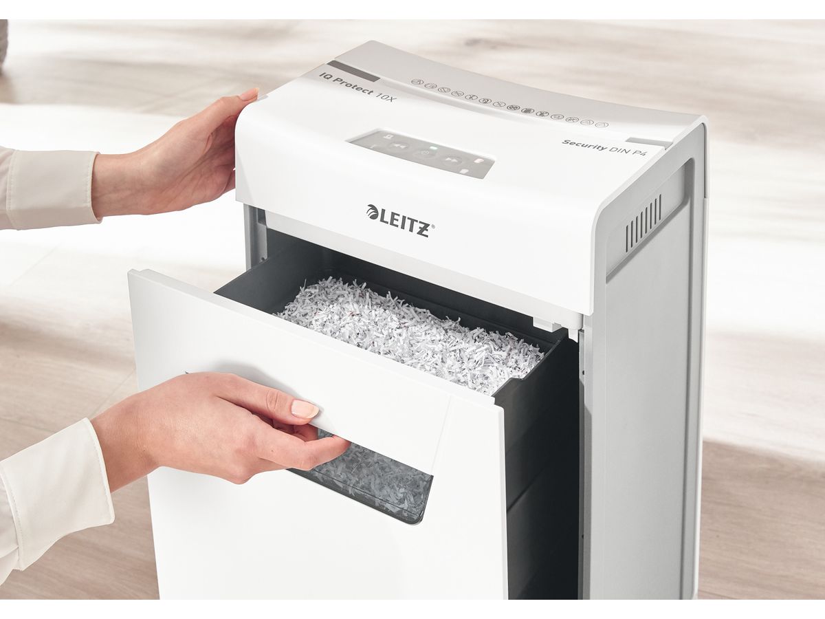 LEITZ Distruggi docum. IQ Protect 8092-20-00 10X, P-4, 18lt (4002432127177)
