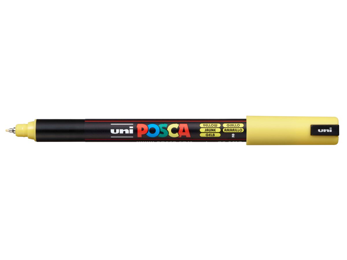 POSCA Fineliner 0.7mm PC1MR YELLOW gelb (4902778089798)
