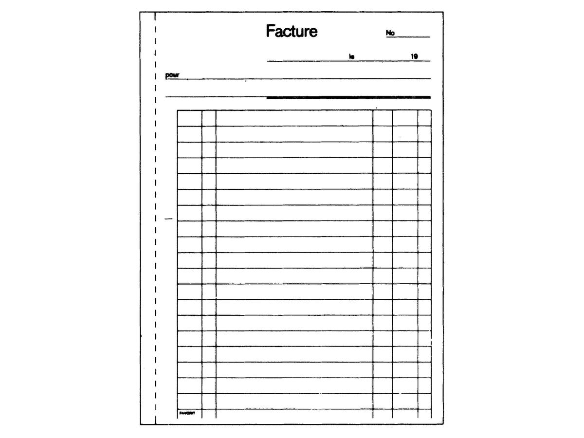 SIMPLEX Factures F A5 15395F orange/blanc 50x2 feuilles (7611468153950)