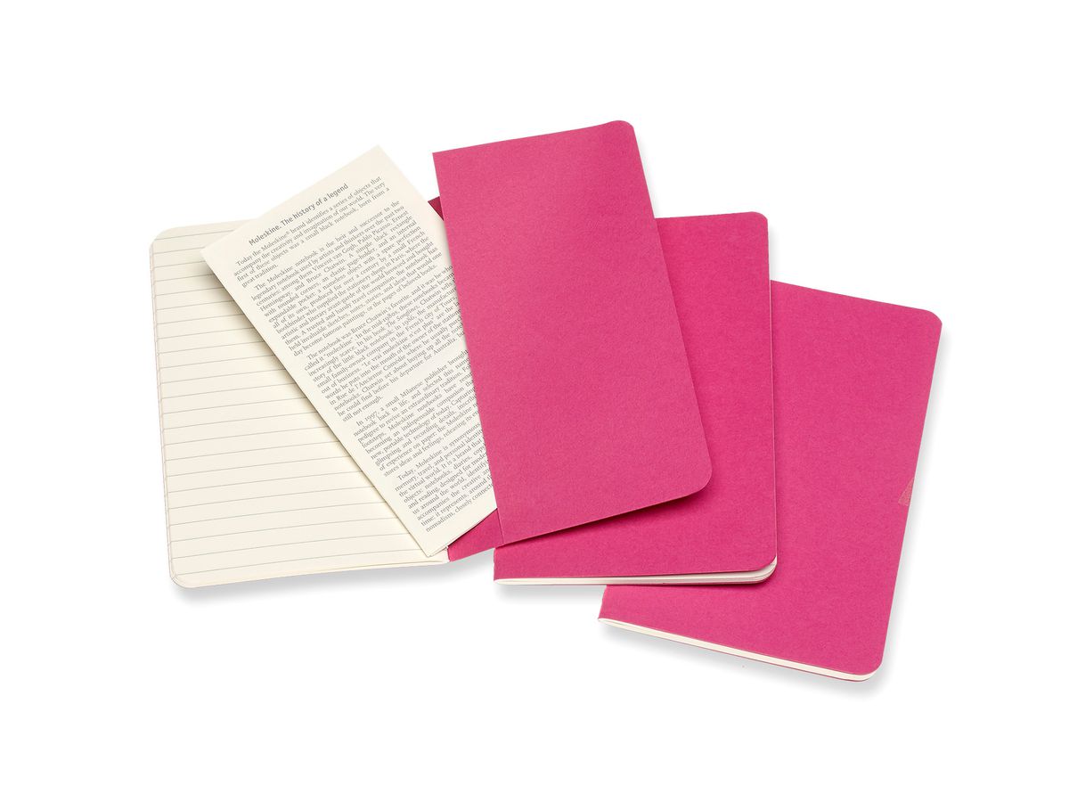 MOLESKINE Carnet carton 3x P/A6 629643 lingé, pink, 64 pages (8058647629643)