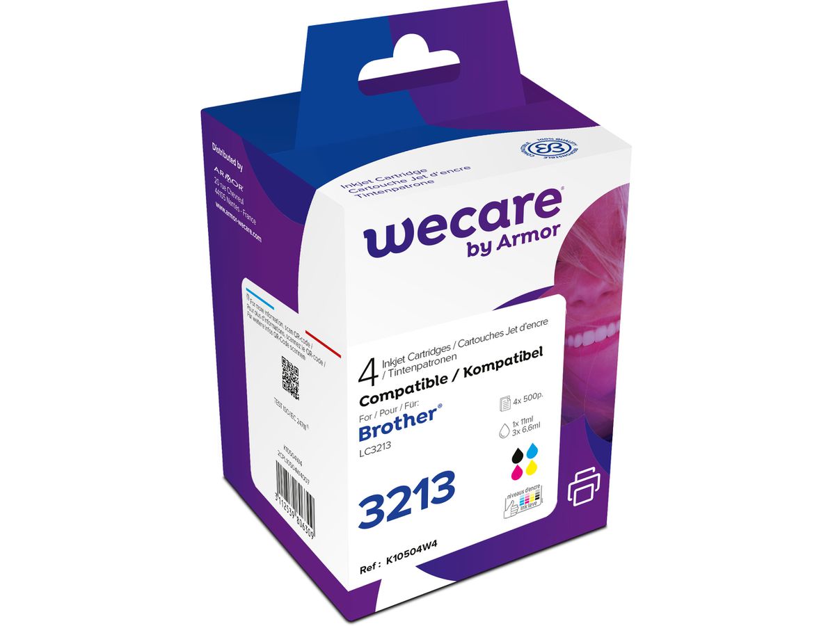 WECARE Multipack rebuilt CMYBK LC-3213V WE p.Brother DCP-J774 11/3x6.6ml (3112539842185)
