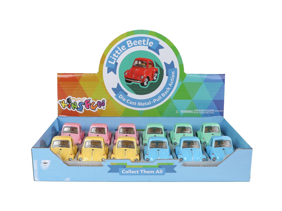 ROOST Portachiavi VW Maggiolino 520397 pull back, assortiti (8713219527160)