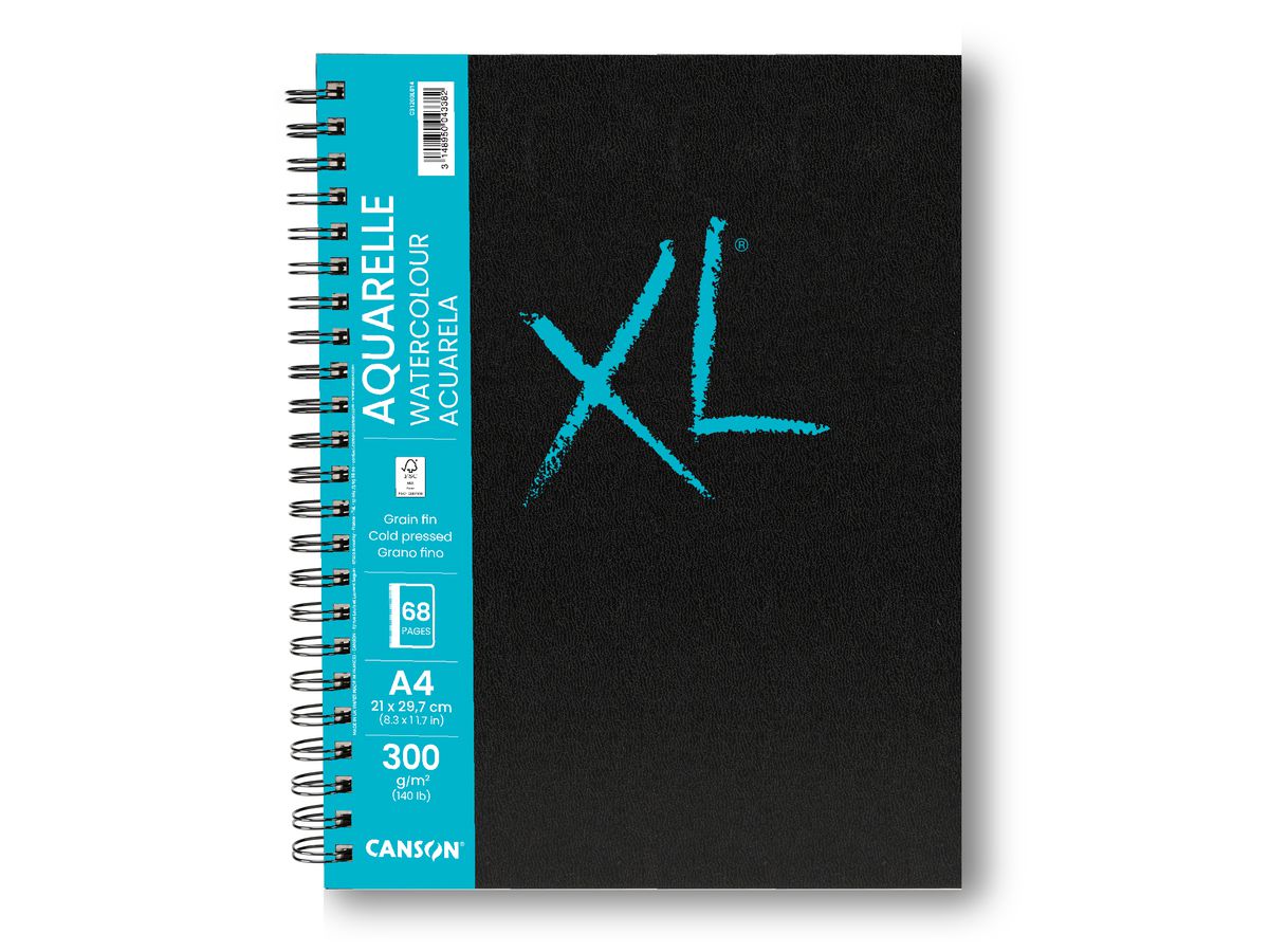 CANSON XL Aquarell Book A4 31200L014 68 flles, blance, 300g (3148950043382)