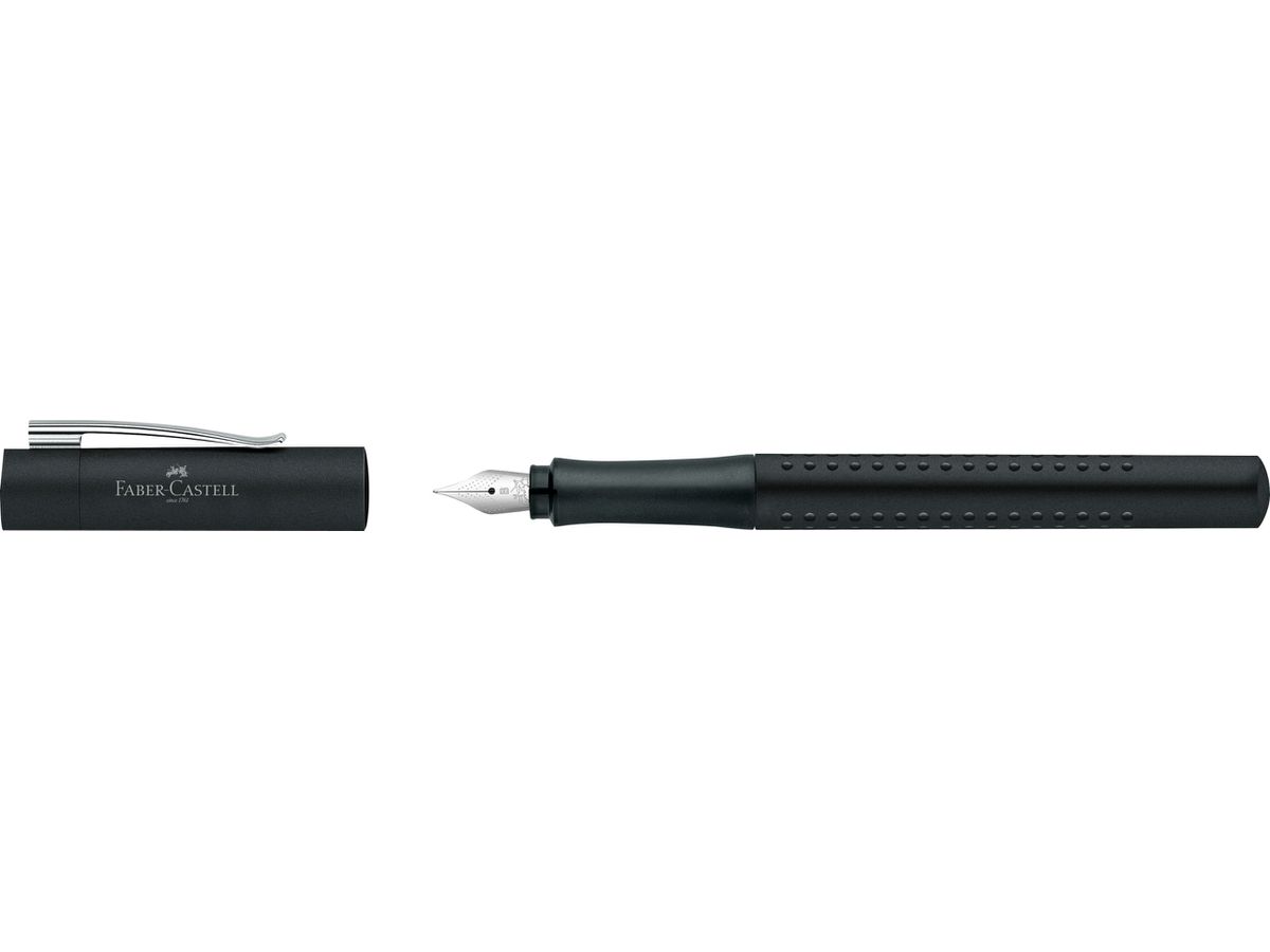 FABER-CASTELL Füller Grip 2011 B 140903 schwarz (4005401409038)