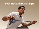 UGREEN Fast Car Charger 2-Port 60W 55212B Retractable Cable (6941876271306)