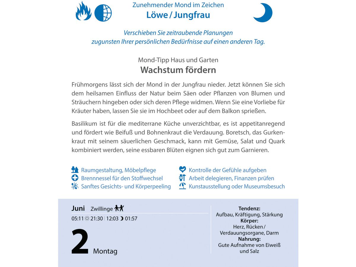 HARENBERG Abreisskalender 2026 2899300+26 Leben mit Mond DE 12.5x16cm (9783840036125)