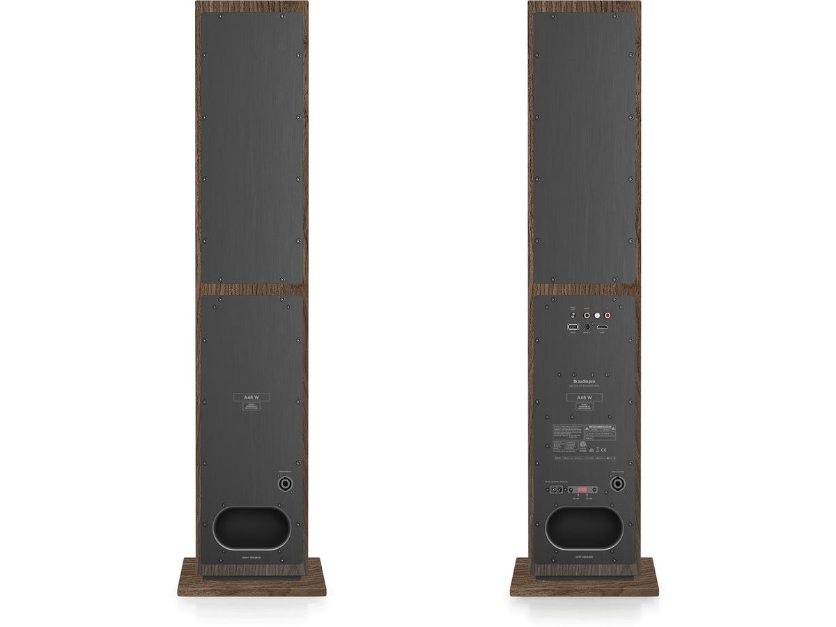 AUDIO PRO Speaker A48 W 15367 Walnut, 1 pair (7330117153676)