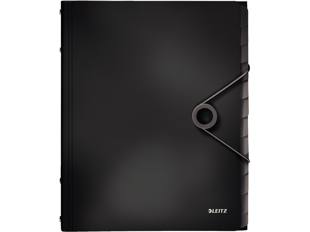 LEITZ Dossier archivio Solid PP A4 45701095 nero 12 scomp. (4002432114986)