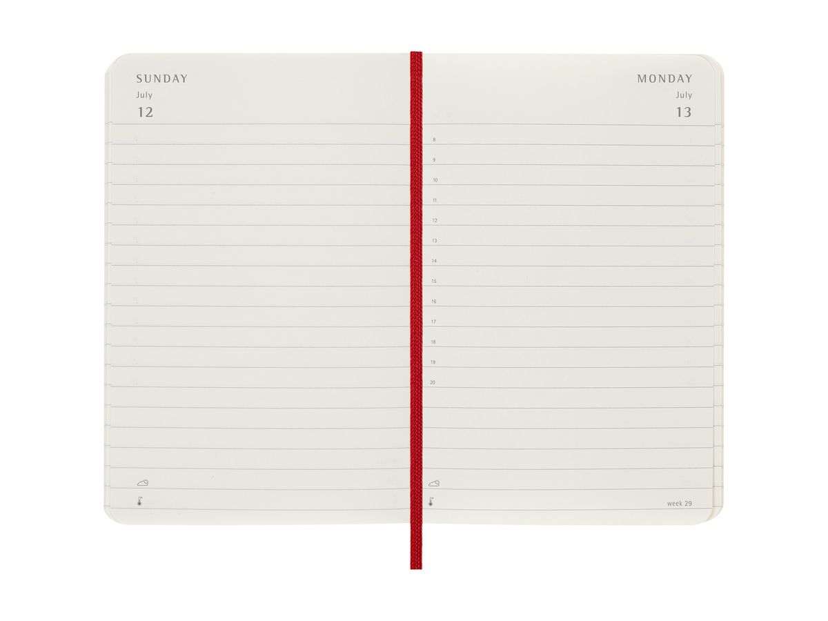 MOLESKINE Agenda Classic Pocket 2026 DSF212DC2Y26 1J/1P r. écarlate SC 9x14cm (8056999274641)