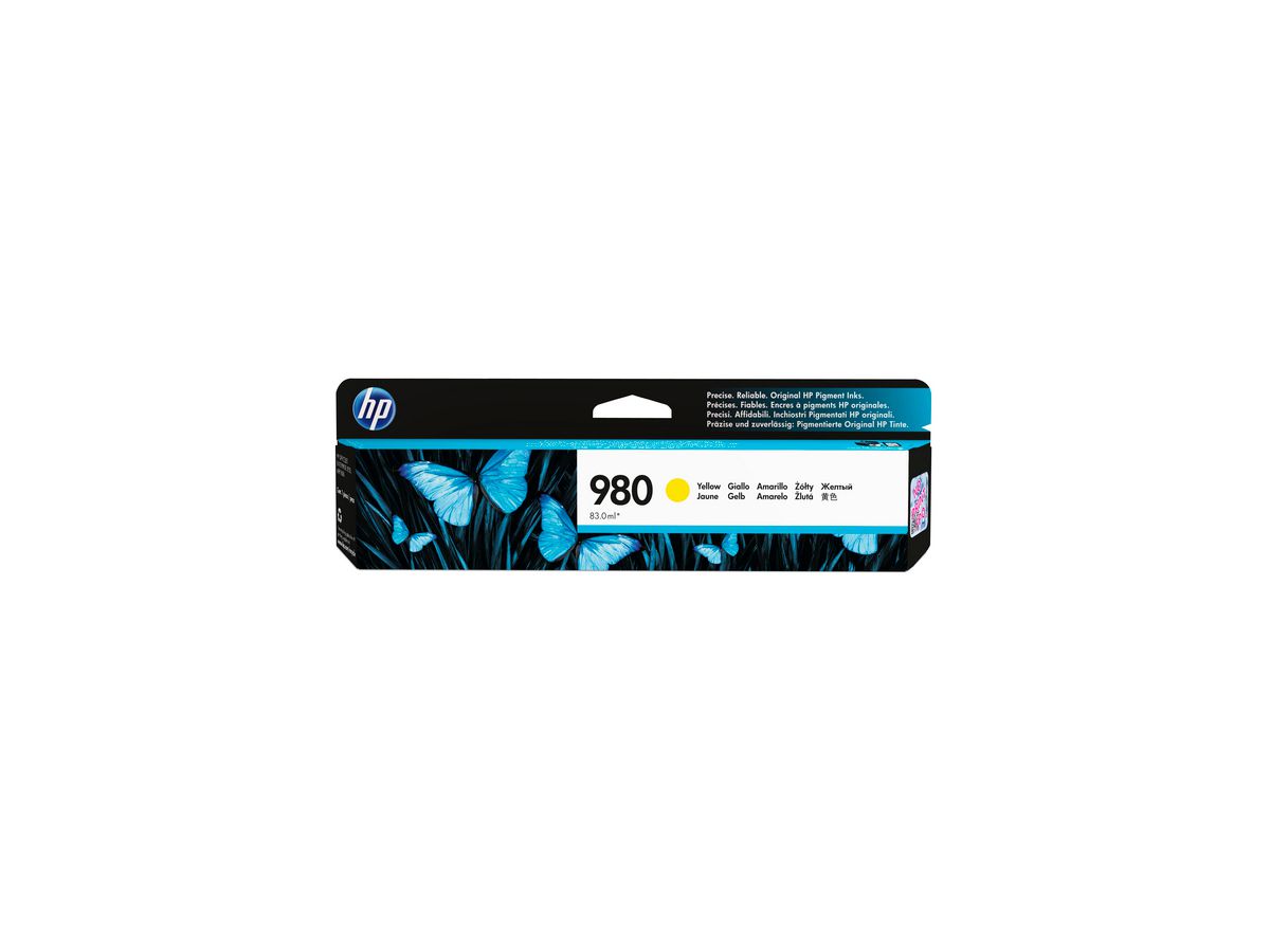 HP Cartouche d'encre 980 yellow D8J09A OJ Enterprise X585 6600 p. (0887758769140)
