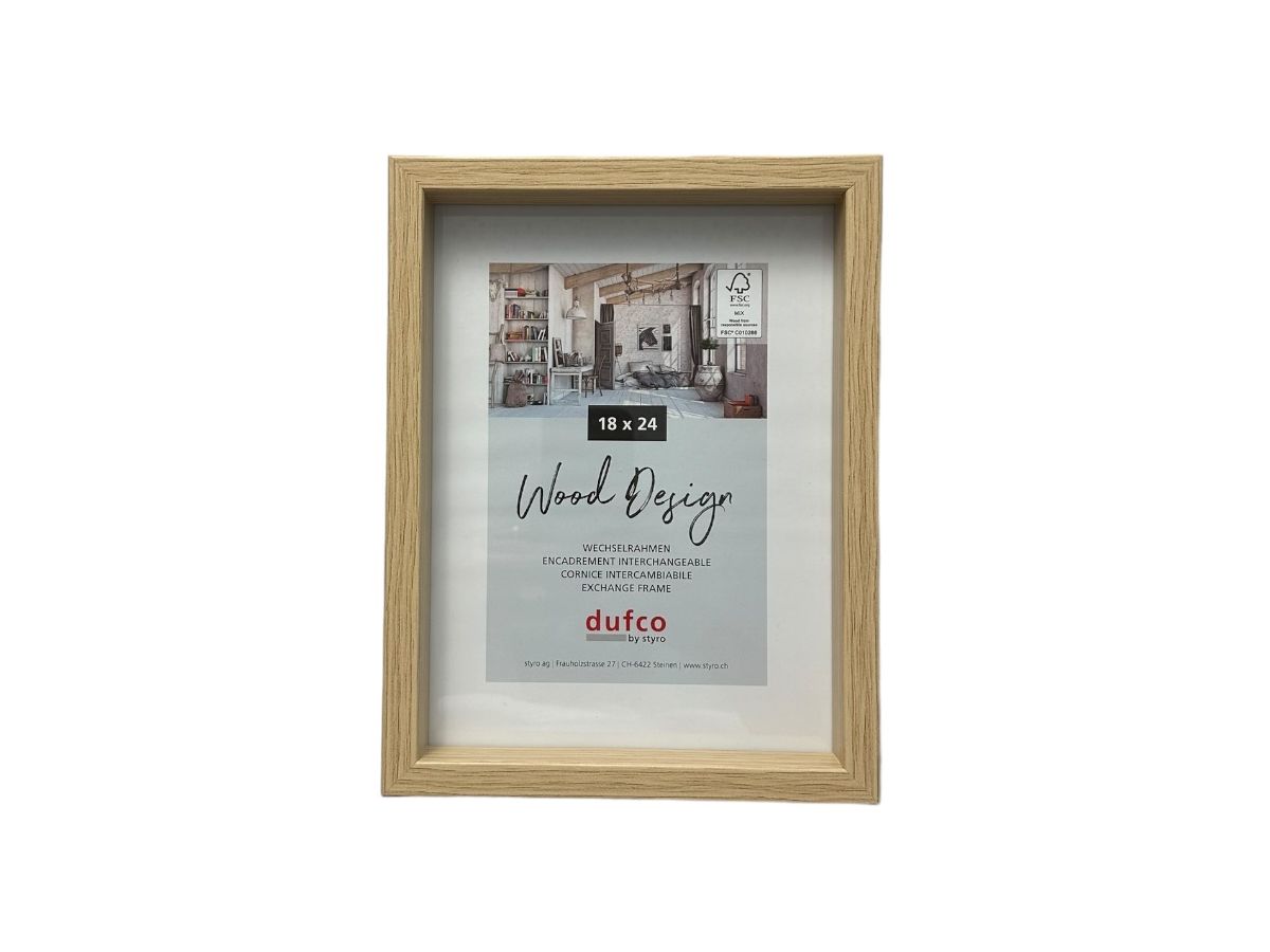 DUFCO Holz-Bilderrahmen 18x24cm 1610.80984 Fuji natur (7610259809847)