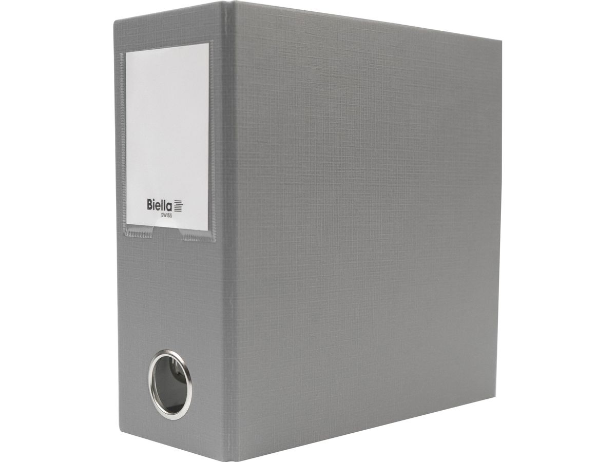 BIELLA Ordner 8cm 12060800U grau A6 (7611365202256)