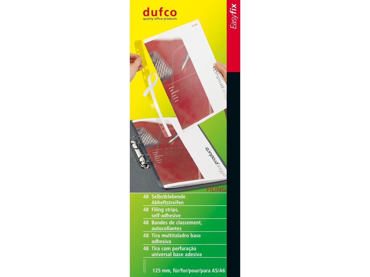 DUFCO Easyfix strips 50004.006 autocollantes, 125mm, 48pc (7610259018645)