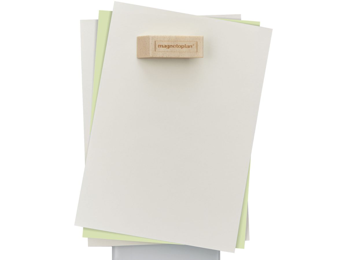 MAGNETOPLAN Design Magnet 4pcs. 1665249 Wood Series bouleau 60x20x13mm (4013695065878)