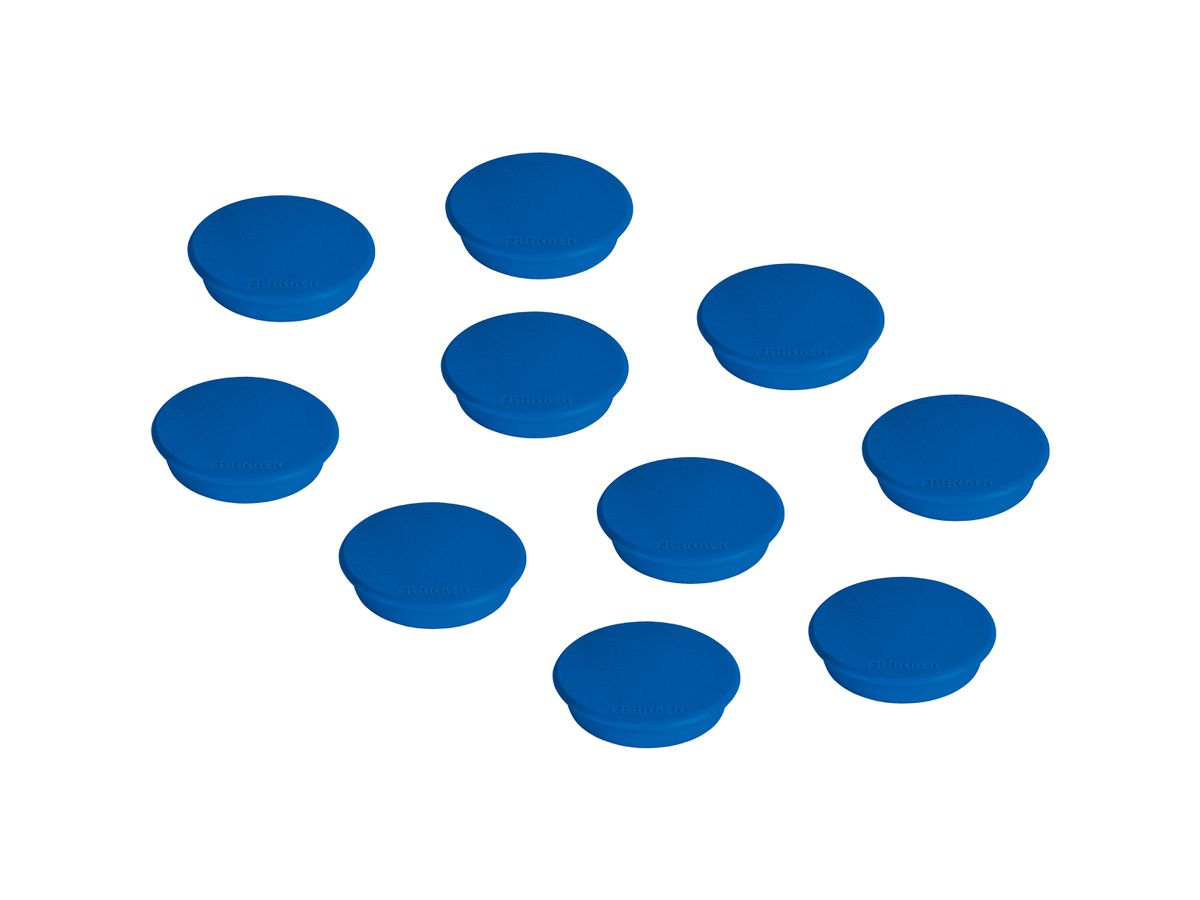 FRANKEN Haftmagnete 24mm HM20 03 blau 10 Stück (4016946051859)