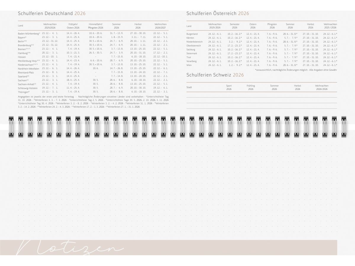 RIDOIDE Cal. de table Design Line 2026 7036311016.26 1S/2P Universe AL 29.7x10.5cm (4003273791381)
