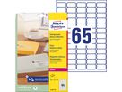 AVERY ZWECKFORM Etiquettes Laser 38x21,2mm L7551-25 transparent 1625 pcs./25 flls. (4004182967454)