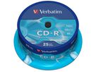 VERBATIM CD-R Spindle 80MIN/700MB 43432 52x DataLife 25 Pcs (0023942434320)