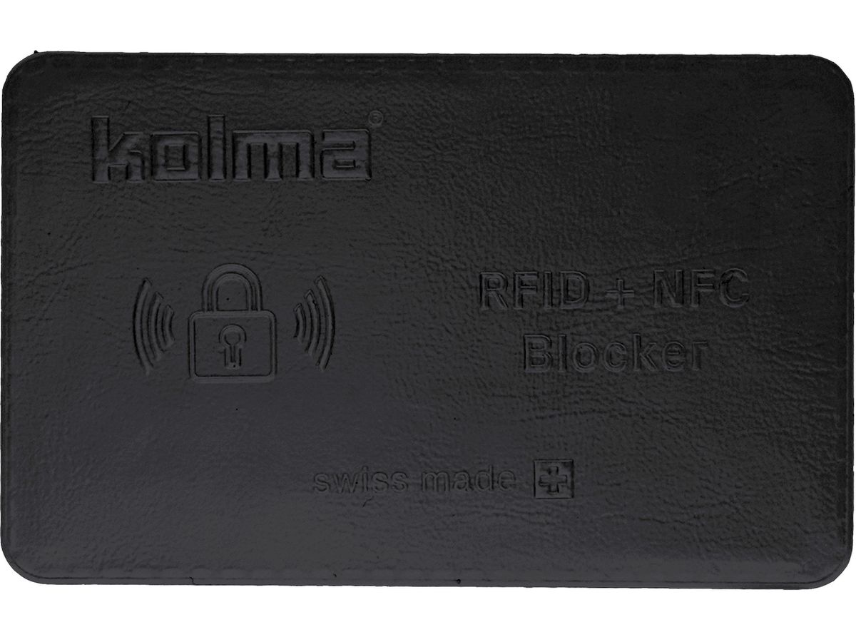 KOLMA Etui de protection RFID 09.149.06 noir 62x92mm (7611967090534)