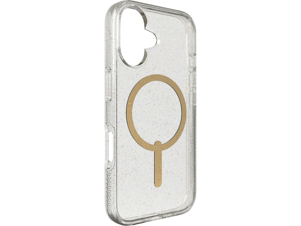 ZAGG Milan Cases Snap Apple 702315126 iPhone 16,Gold Glitter (0840390319623)