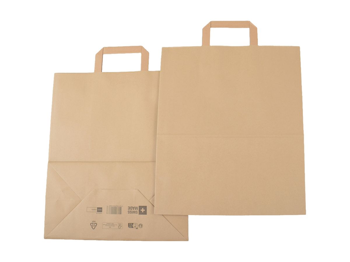 ELCO Tragetasche 32x17x38cm 7010104.25 mit Henkel, braun 50 Stück (7611722024408)