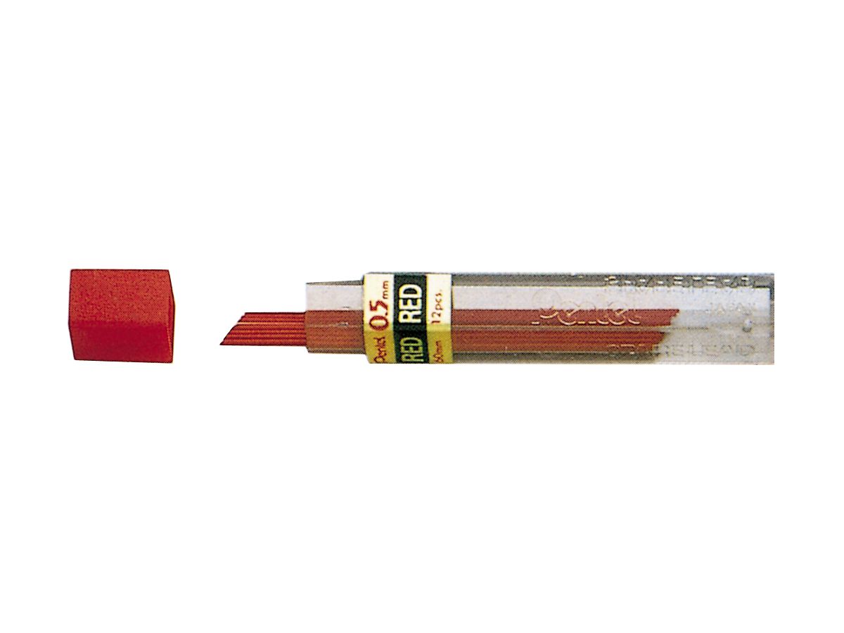 PENTEL Minen 0,5mm PPR-5X rot 12 Stück (0072512008126)