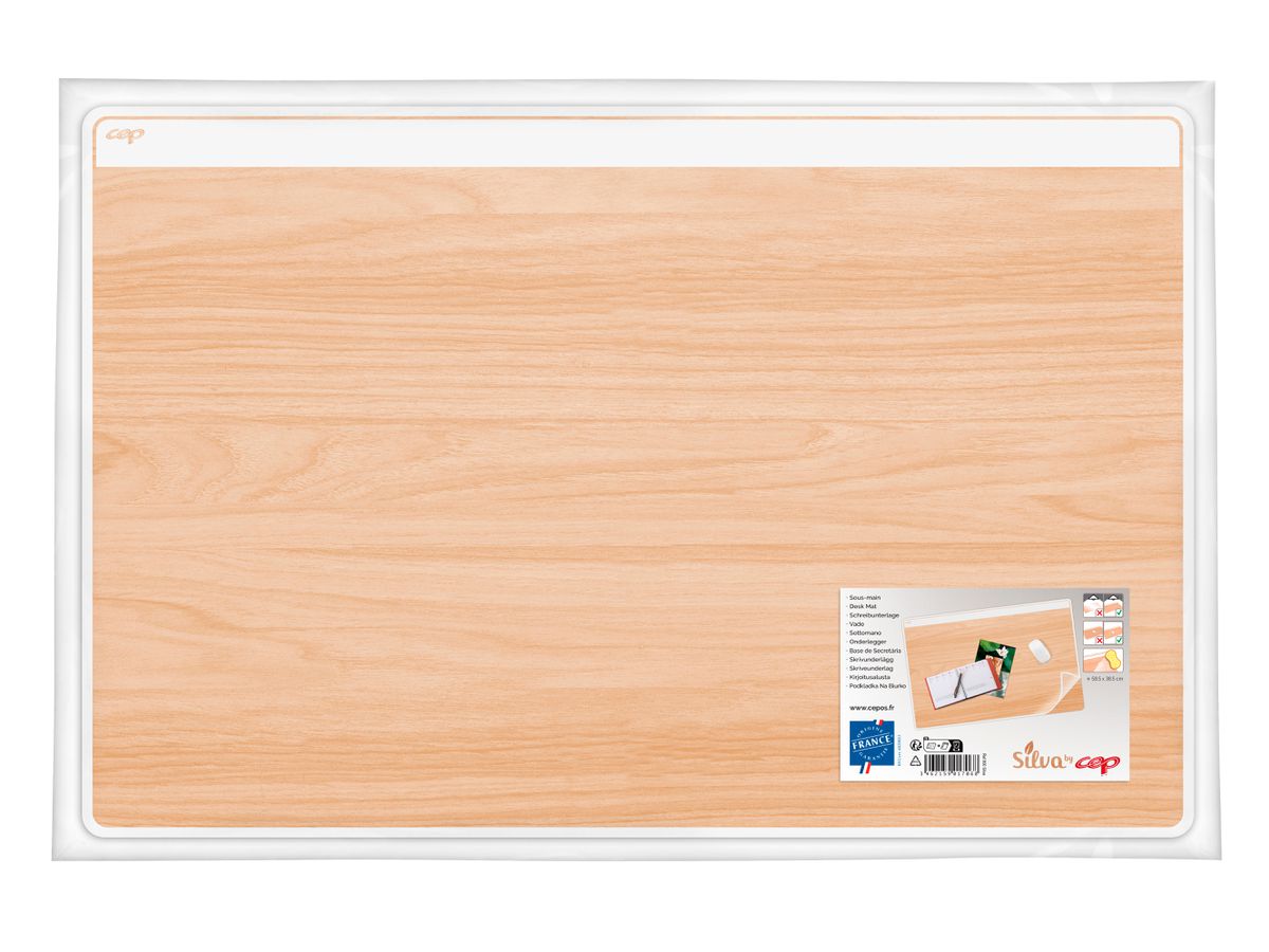 CEP Schreibunterlage 58.5x38.5cm 1008001021 weiss/buche (3462159017068)