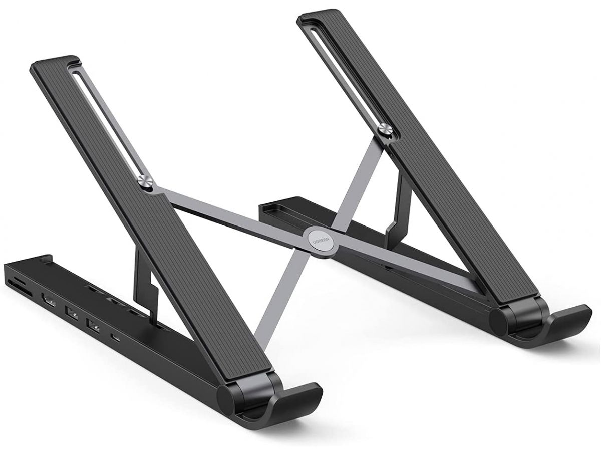 UGREEN Dock.Station Noteb. Stand (BB) 80551 HDMI,2xUSB-A,USB-C,SD TF,Bl. (6957303885510)