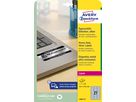 AVERY ZWECKFORM Typenschild-Labels 63,5x29,6mm L6011-8 silber 216 Stück/8 Blatt (4004182076125)