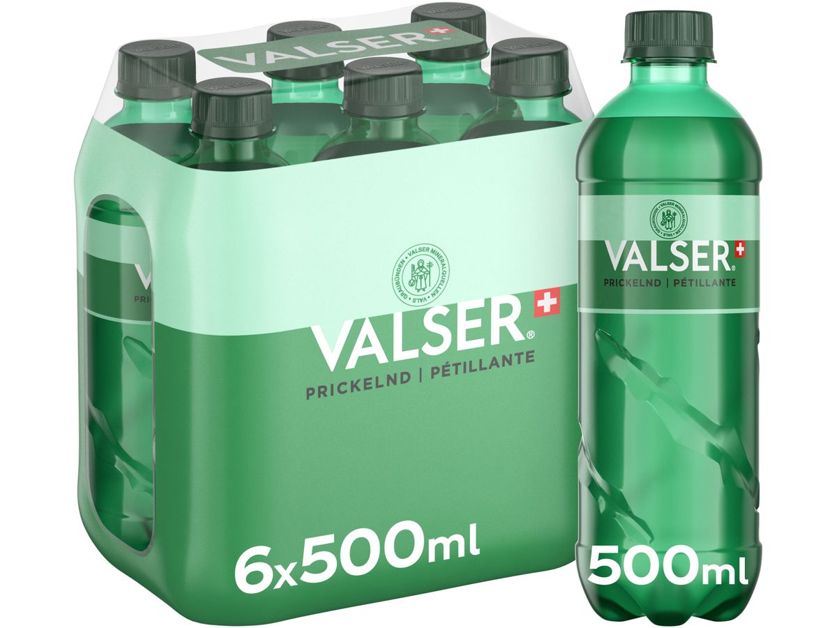 VALSER con gas, Pet 129400000233 50 cl, 6 pz. (7610335000175)