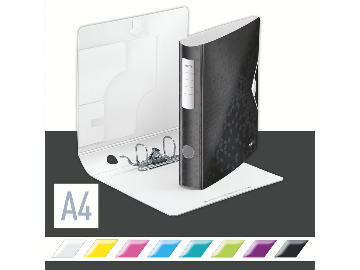 LEITZ Classeur WOW Active 180° 6.5cm 1107-00-95 noir A4 (4002432120536)
