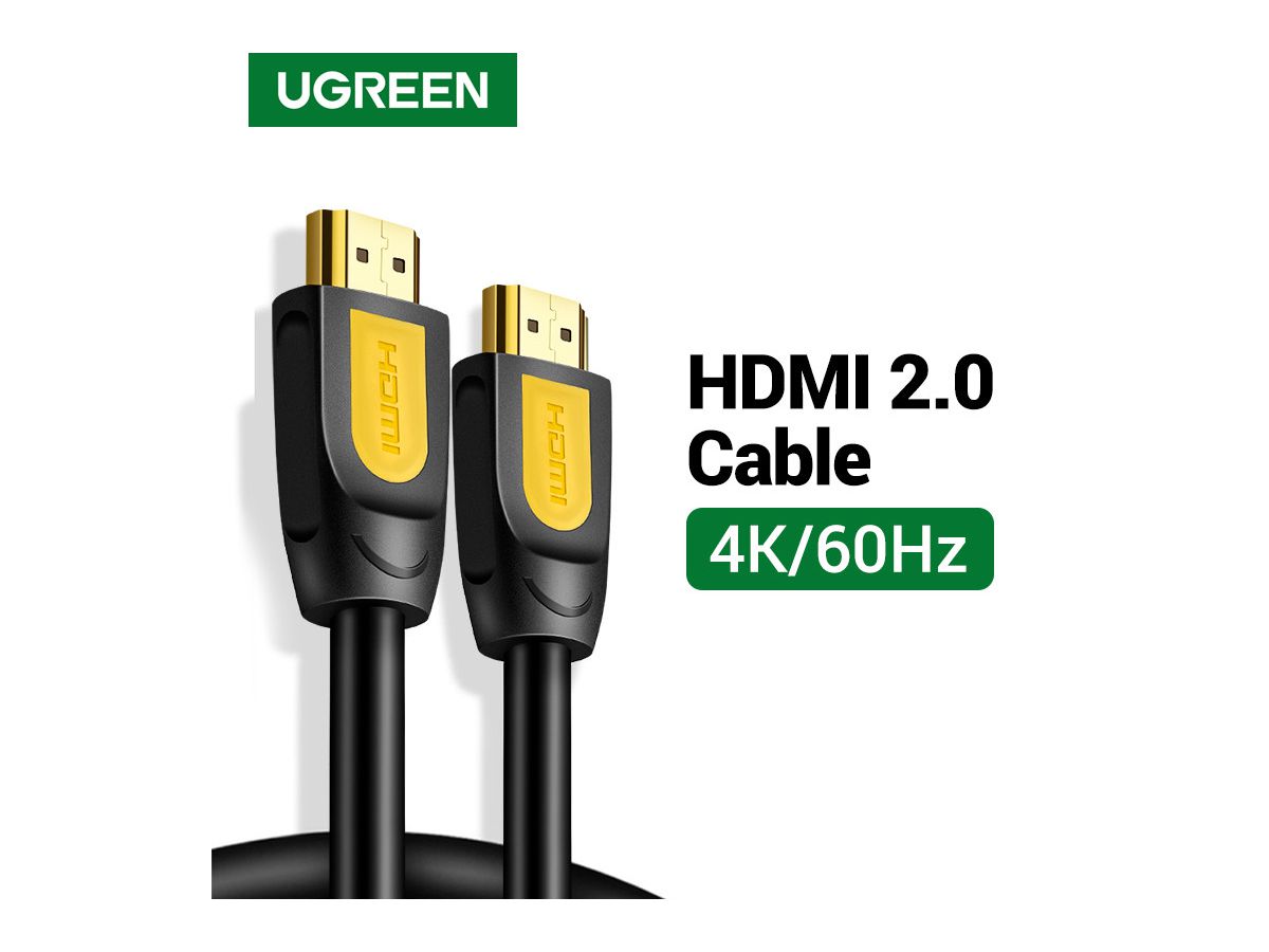 UGREEN HDMI 2.0 Cable 4K 10115 Male to Male, 1m, Black (6957303811151)
