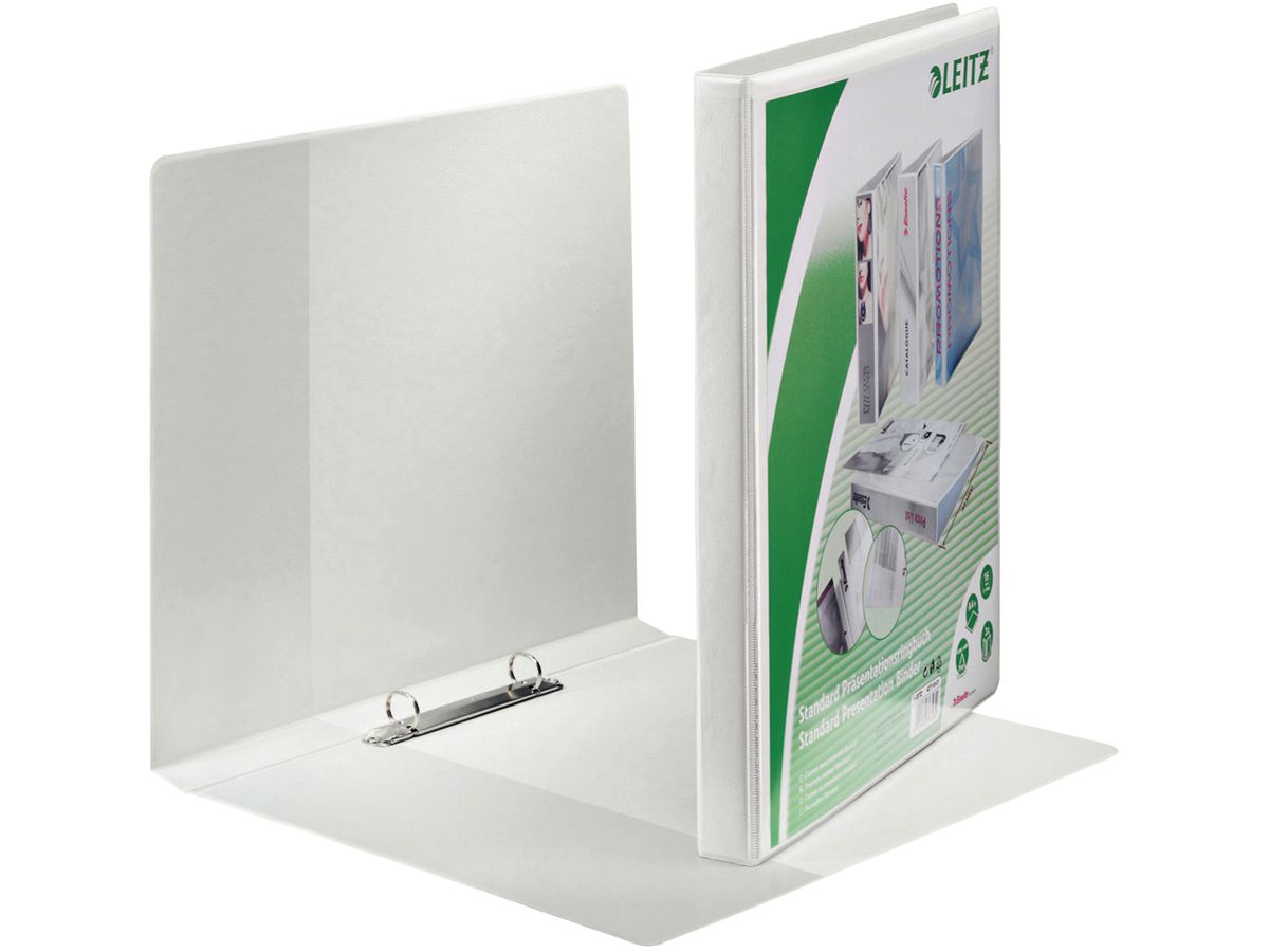 LEITZ Classificatore ad anelli A4 42770001 bianco 2R 30mm (4002432367030)