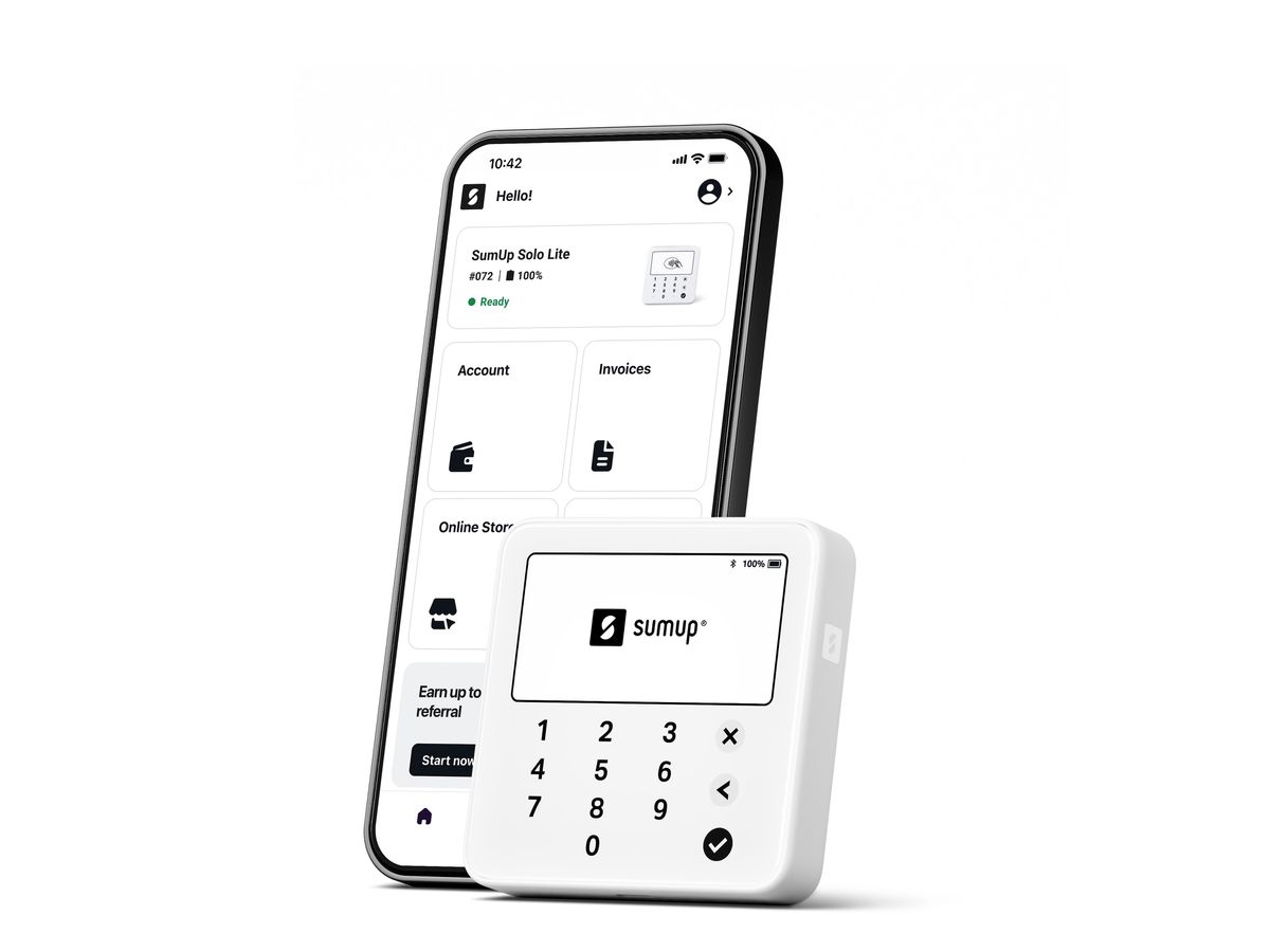 SUMUP Terminal de cartes Solo Lite SUMRDRSUL007 blanc (4260325424578)