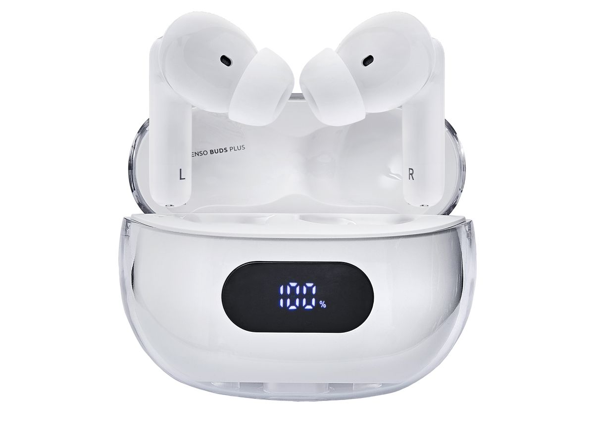 INTENSO Buds Plus Wirel. Earphones 3720312 T312AE, ANC, white (4034303034536)