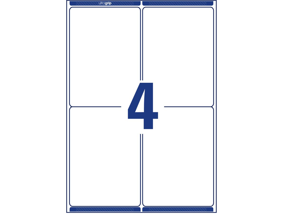 AVERY ZWECKFORM Versandetiketten 99,1x139mm L7169-100 weiss 400 Stk./100 Blatt (4004182471692)