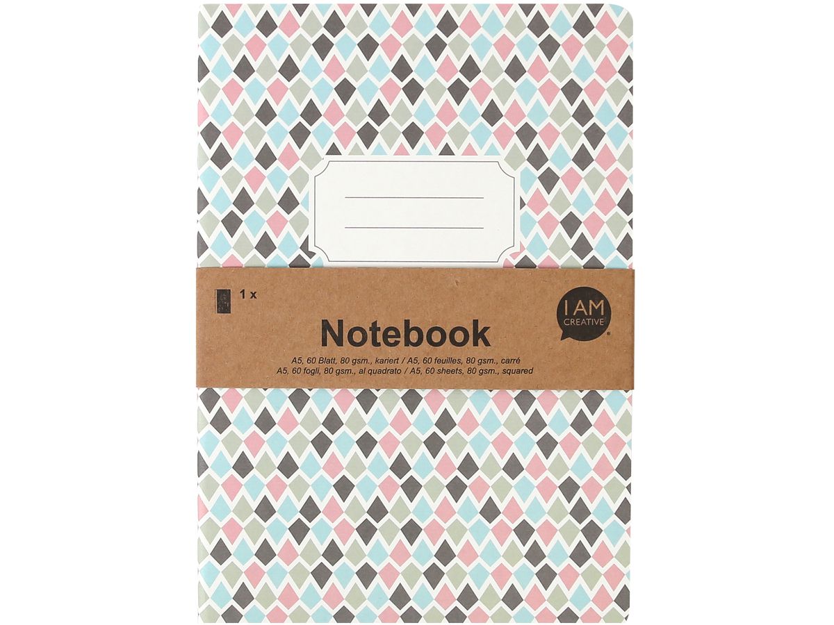 I AM CREATIVE Notizbuch A5 4005.17 bunt 60 Seiten (7611983211913)