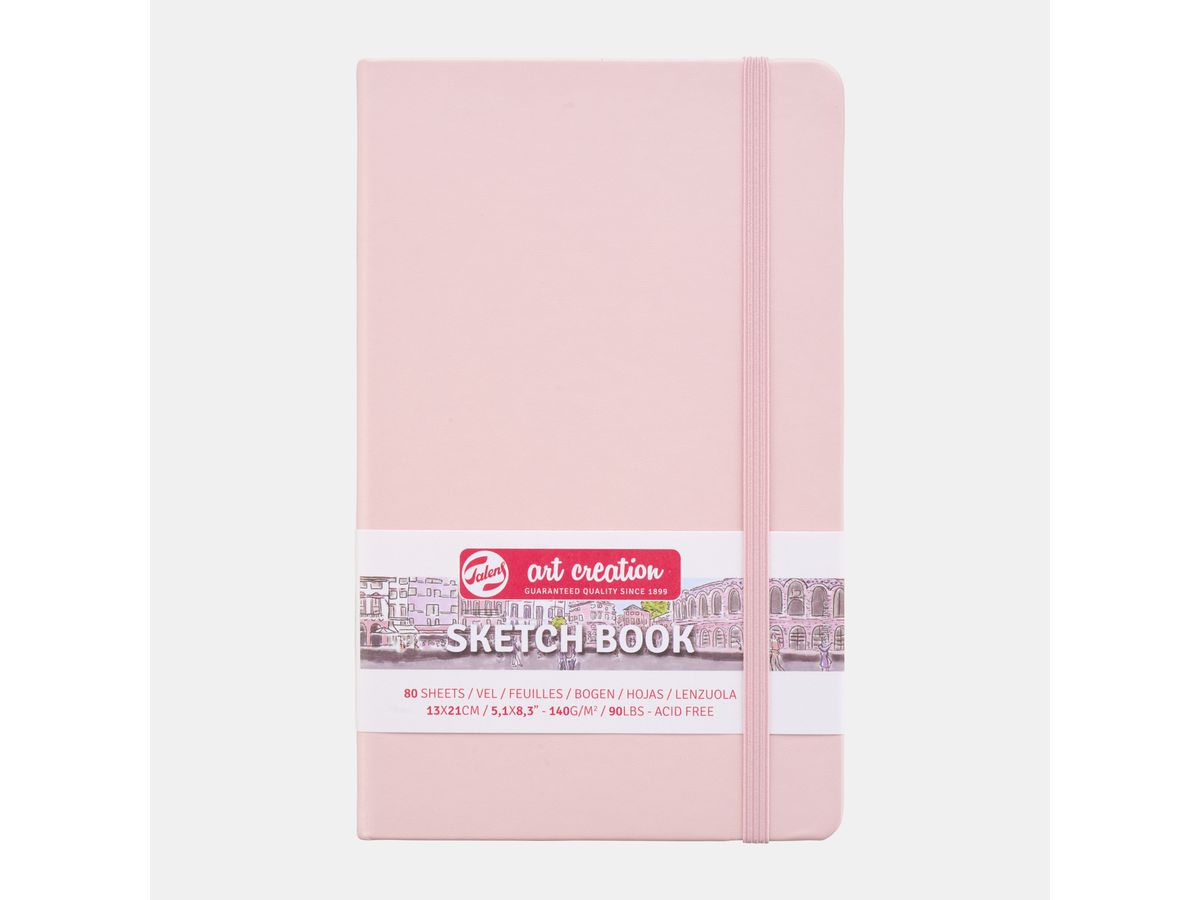 TALENS Sketchbook 13x21cm 9314012M pastellrosa 80 fogli (8712079451646)