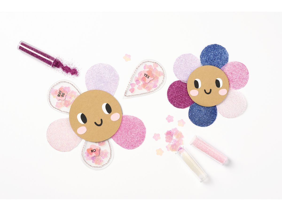 FOLIA Set glitter e paillettes BIO L 5781 Rainbow (4001868133523)