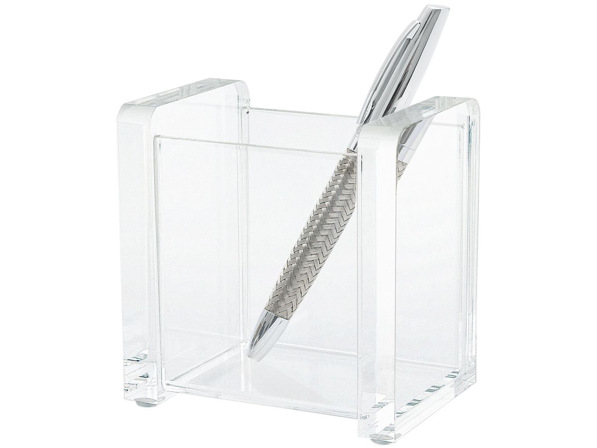 WEDO Stifteköcher CRISTALLIC 604016 9.4x9.4x6.5cm Acryl transp. (4003801850979)