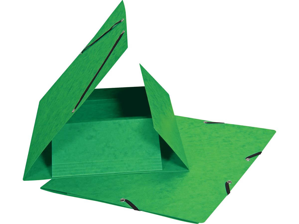 BIELLA Cartella con elastico A4 17840130U verde, 355gm2 200 fg. (7611365322183)