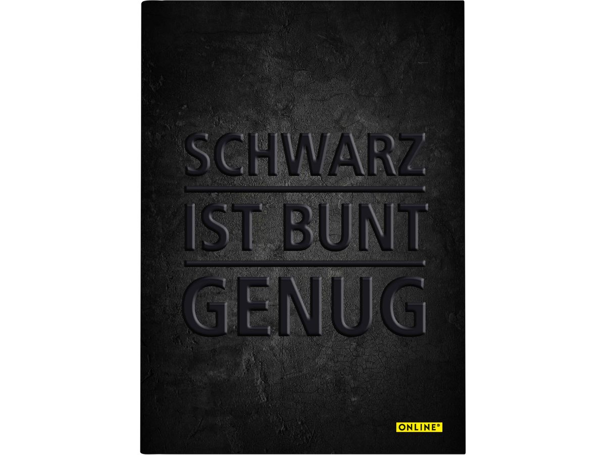 ONLINE Kladde Schwarz A5 10126/6 80g, dotted 96 Blatt (4014421101266)