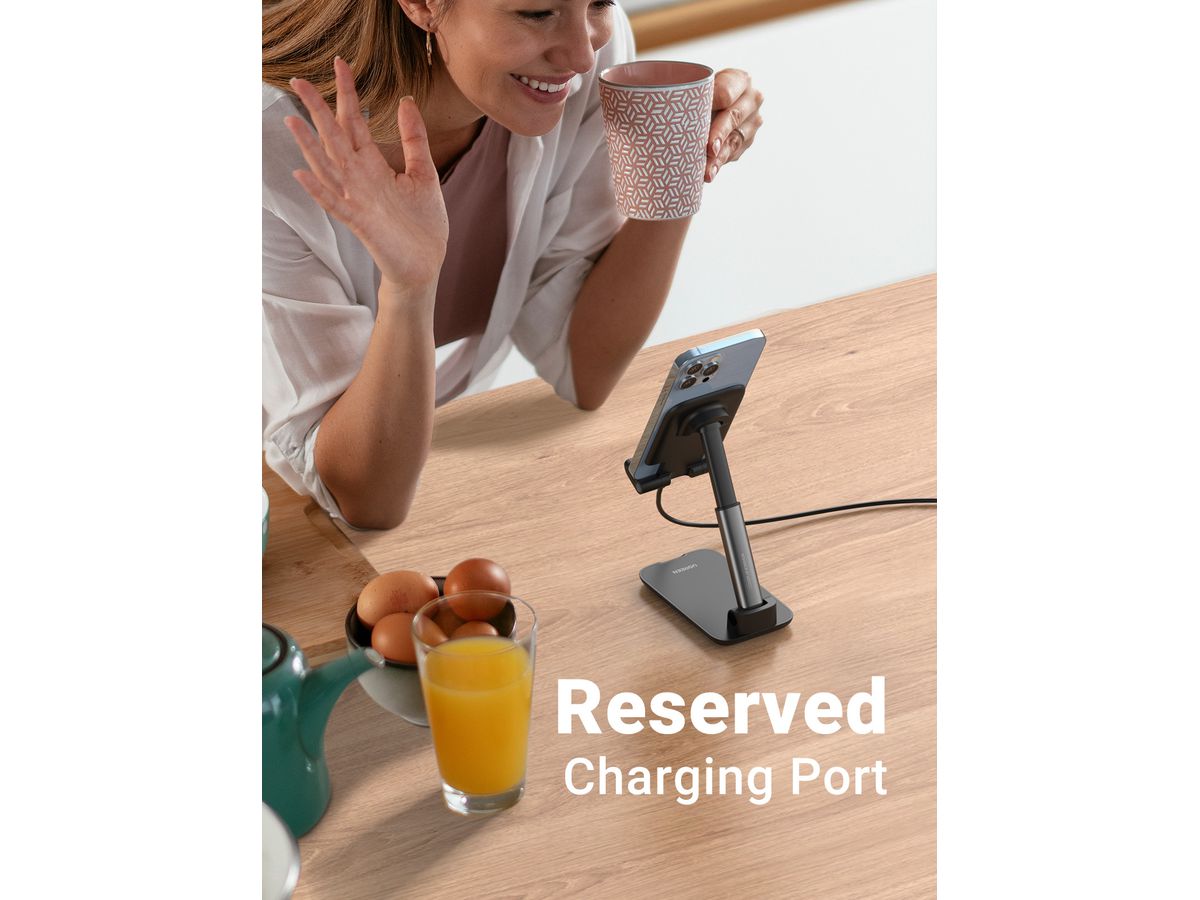 UGREEN Multiangle Phone Desktop 20435 Stand, Foldable, Black (6957303824359)