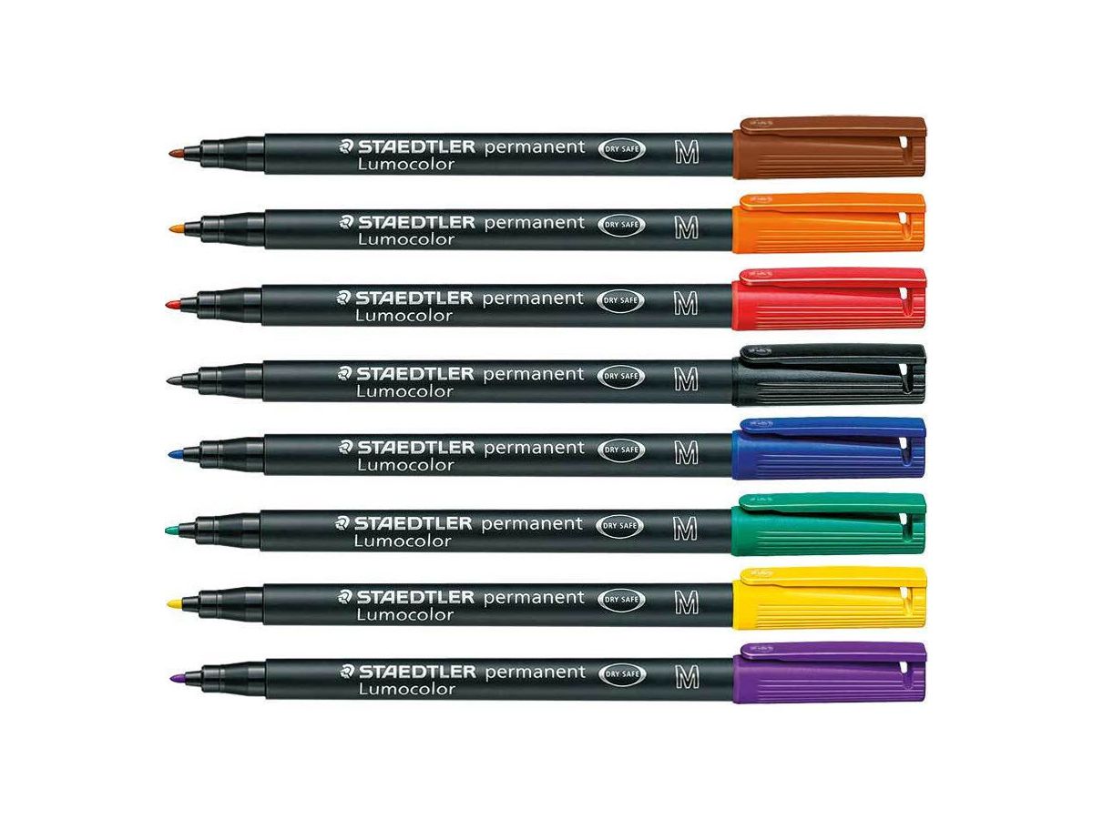 STAEDTLER Lumocolor permanent M 317 WP8 8 Farben ass. (4007817310472)