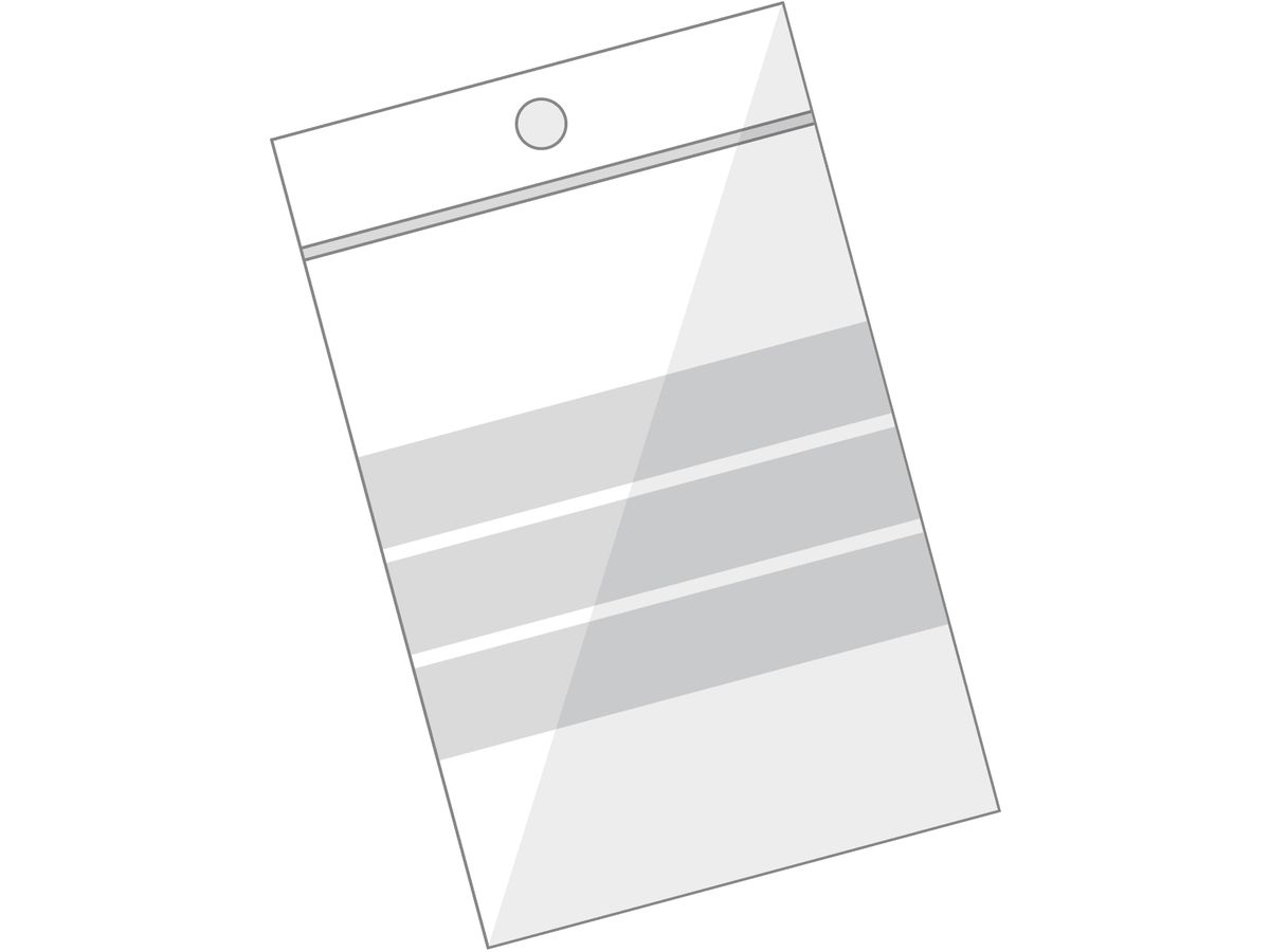BÜROLINE Pressverschl. Beutel 75×90mm 422075 transp. 10 Stck. (7612532009968)