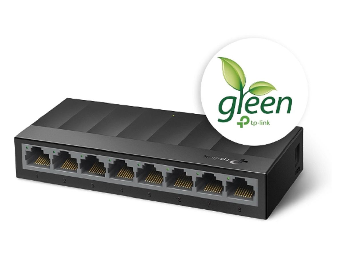 TP-LINK LiteWave 8Port Gigabit Switch LS1008G Desktop Plastic Case (6935364085476)