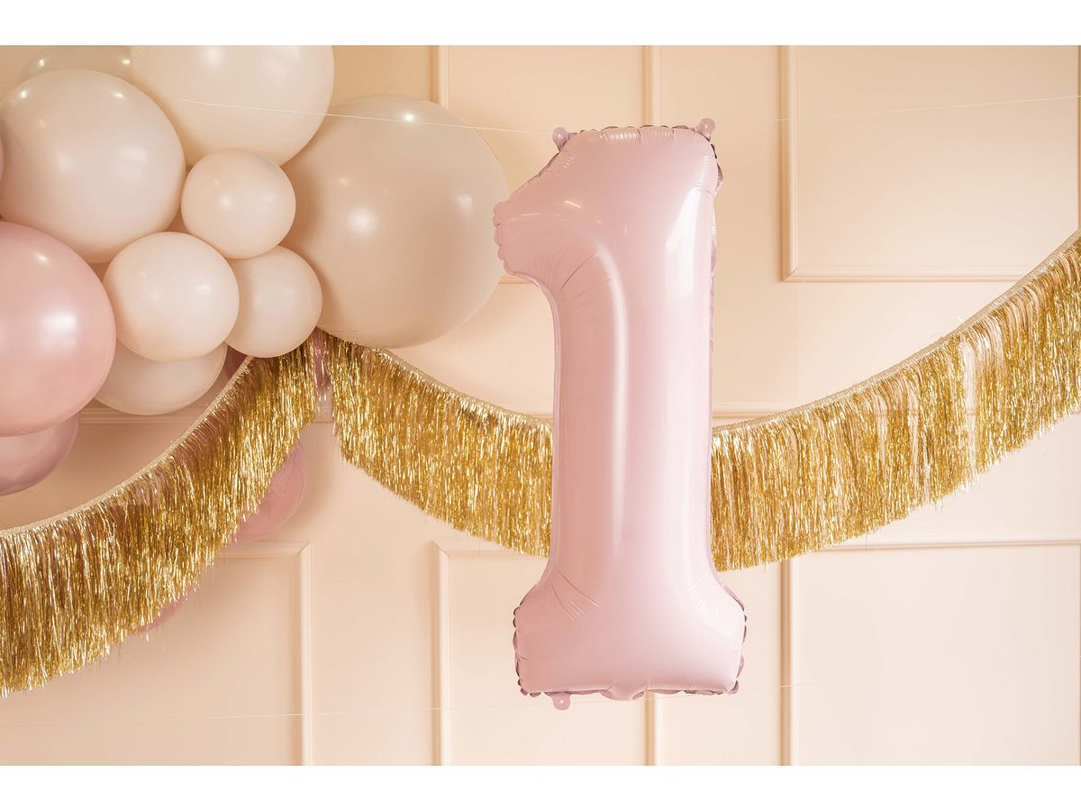 PARTYDECO Palloncino in foil no. 1 72cm FB230P1081J rosa (5904555034181)