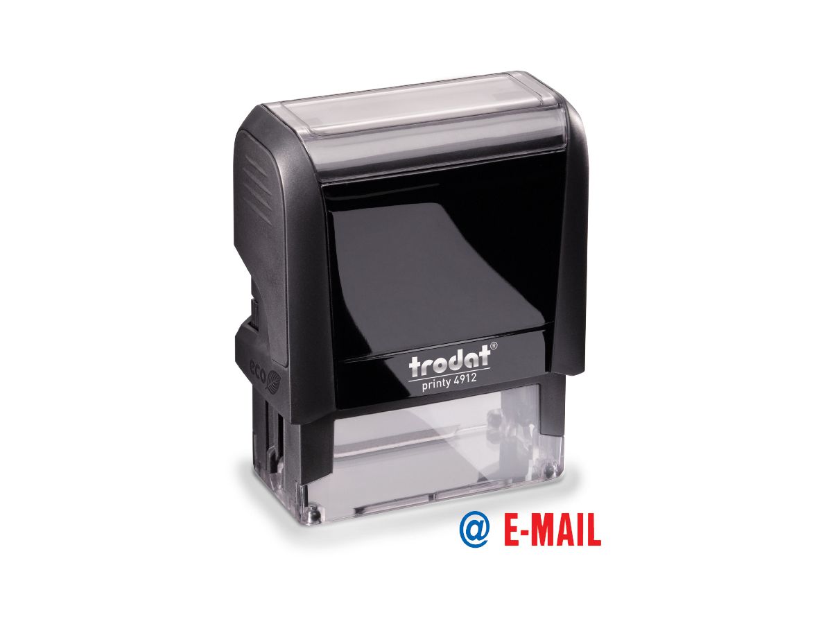 TRODAT Tampon E-Mail 4912EMAIL bleu/rouge 47x18mm (0092399436225)