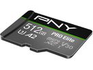 PNY micro-SDXC Pro Elite 512GB P-SDUX512U3100PRO-GE UHS-I U3 A2 & adapter (0751492623580)